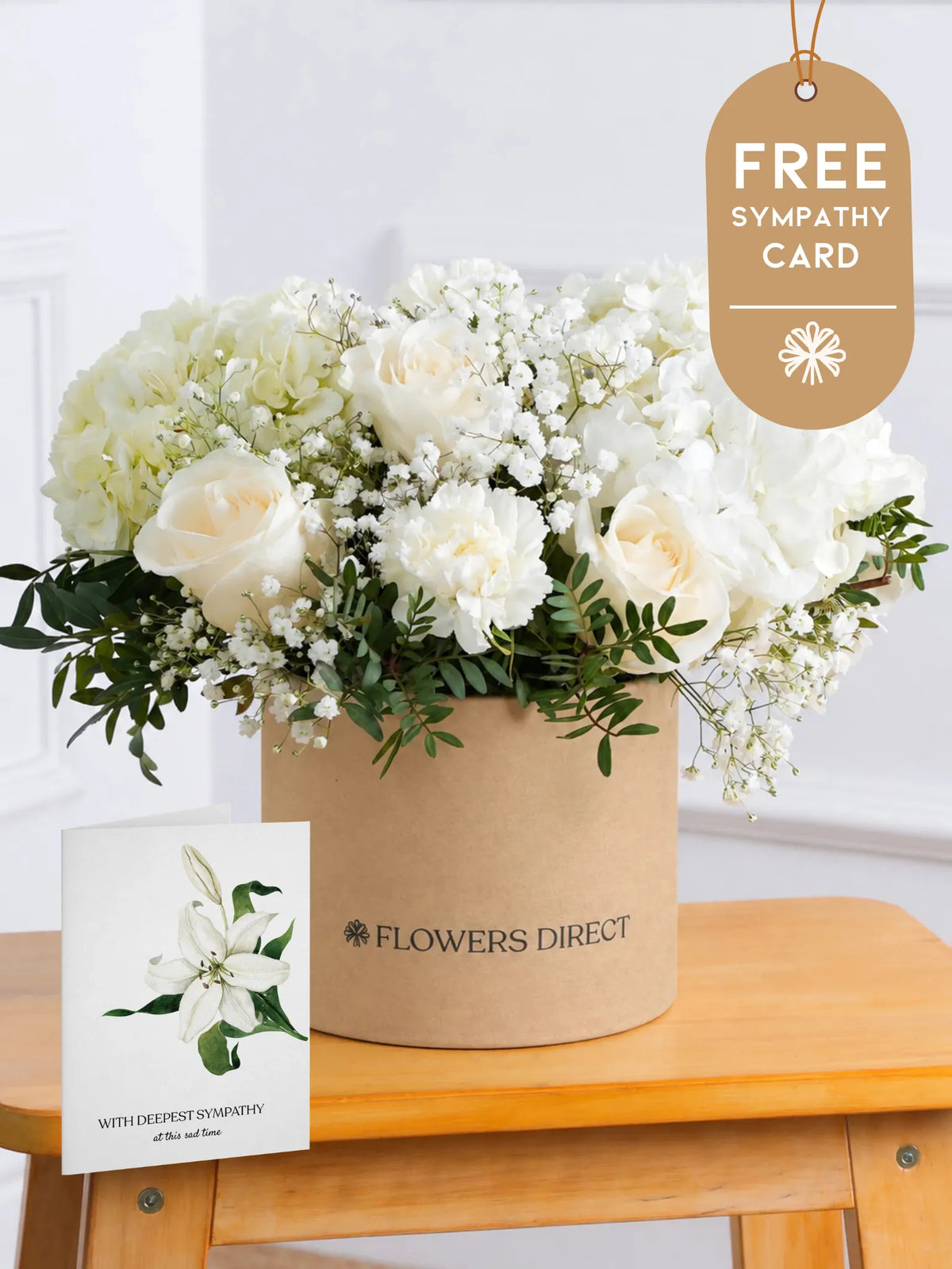 Sympathy Pure Bliss - Hatbox with Free Sympathy card