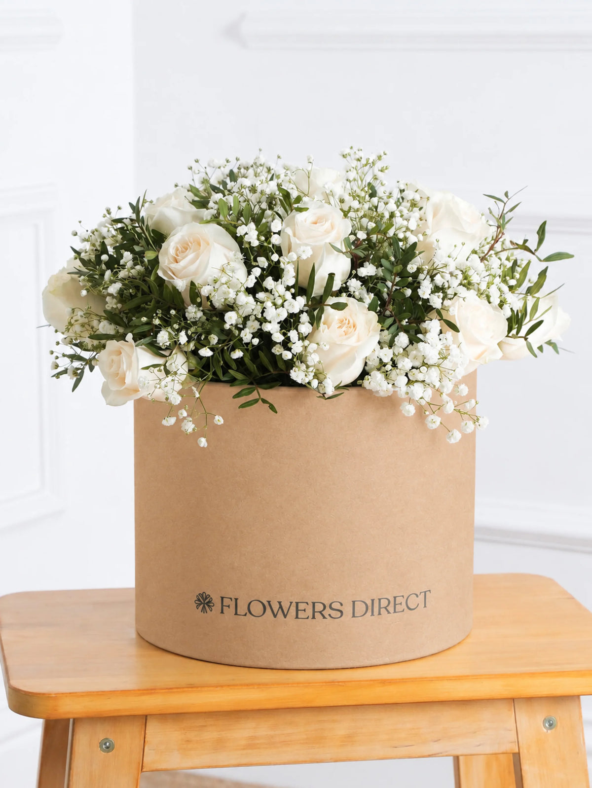 White Roses Hatbox