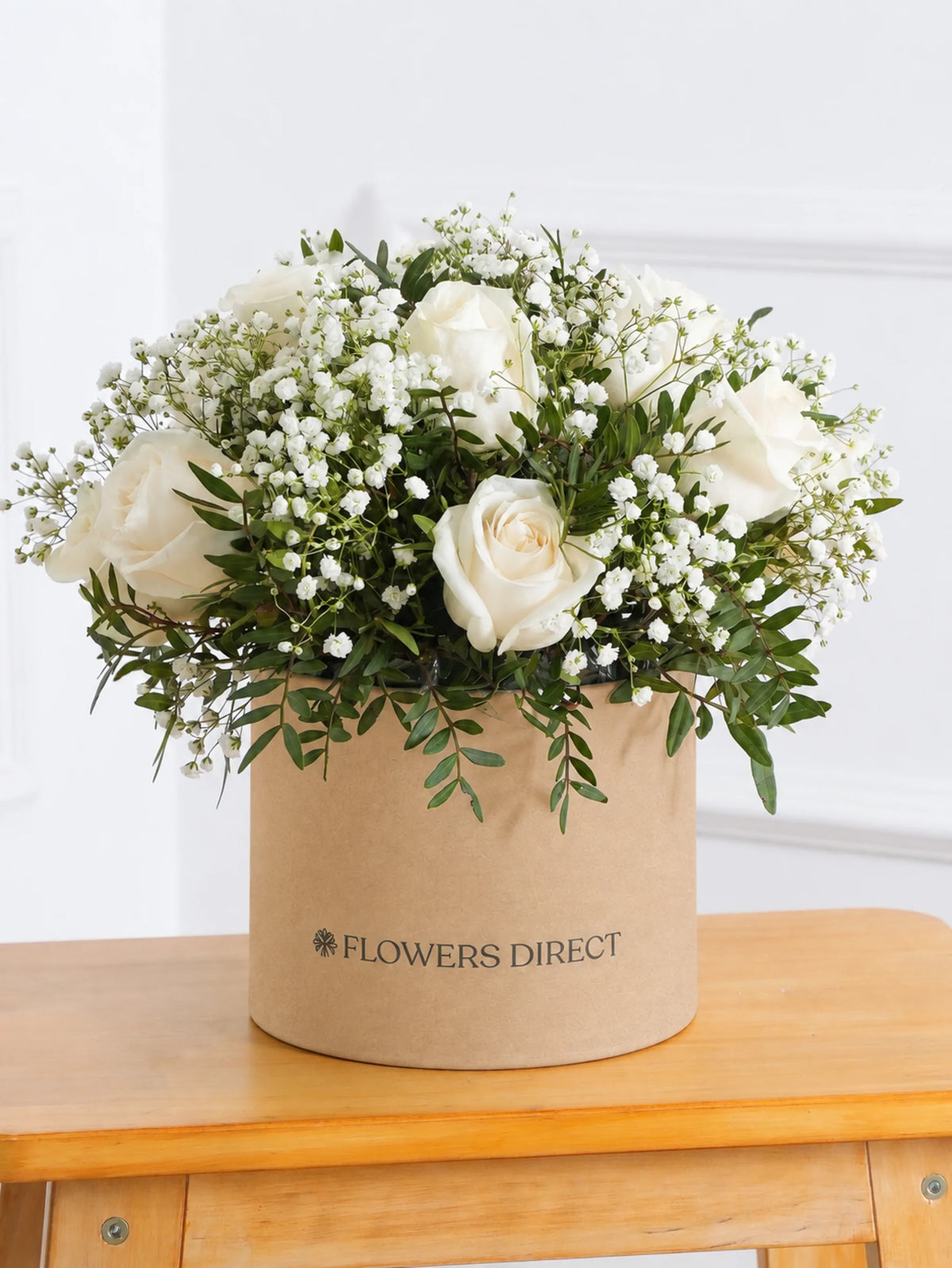 White Roses Hatbox
