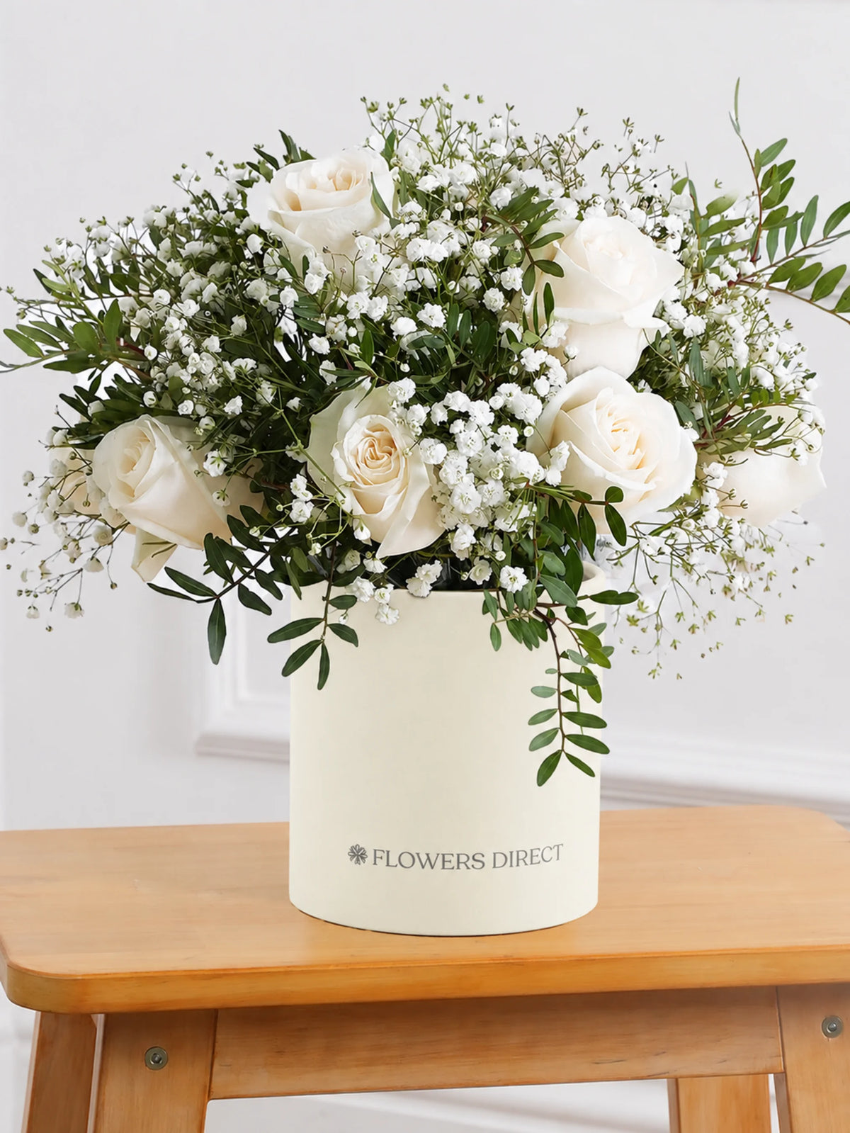 White Roses Hatbox