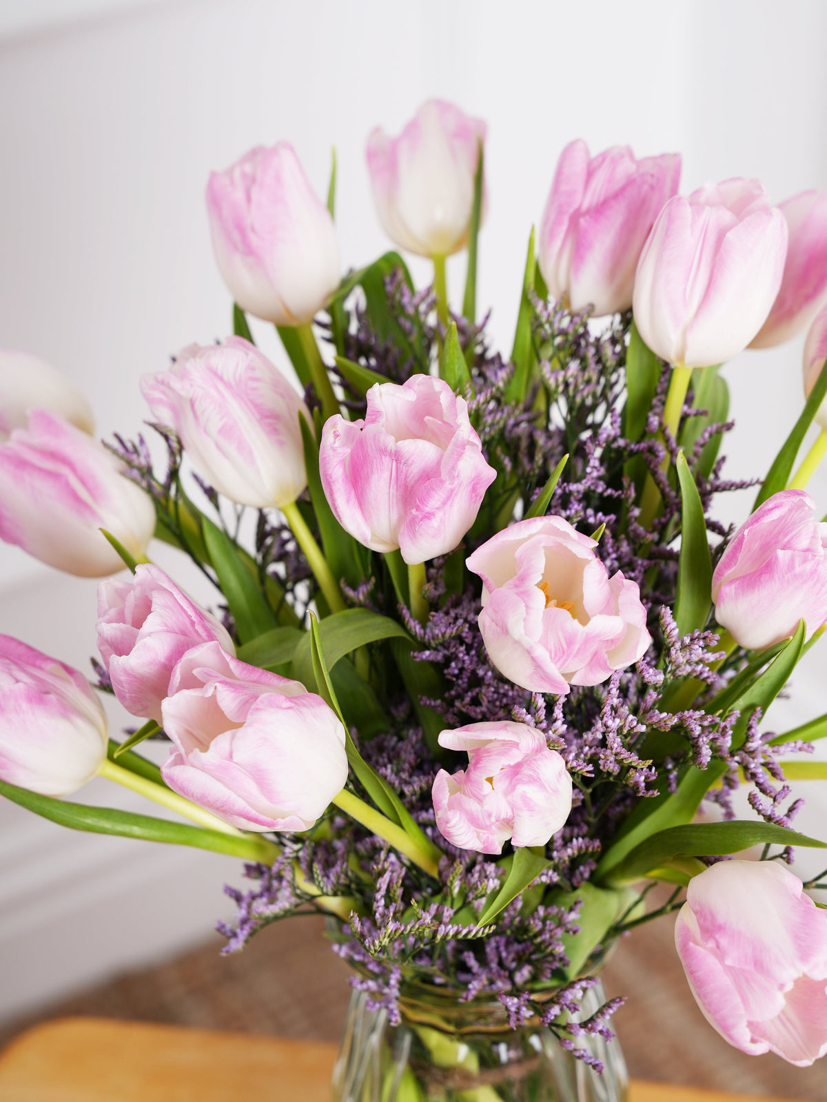 Pink Tulips Vase  Next Size Up – On Us!